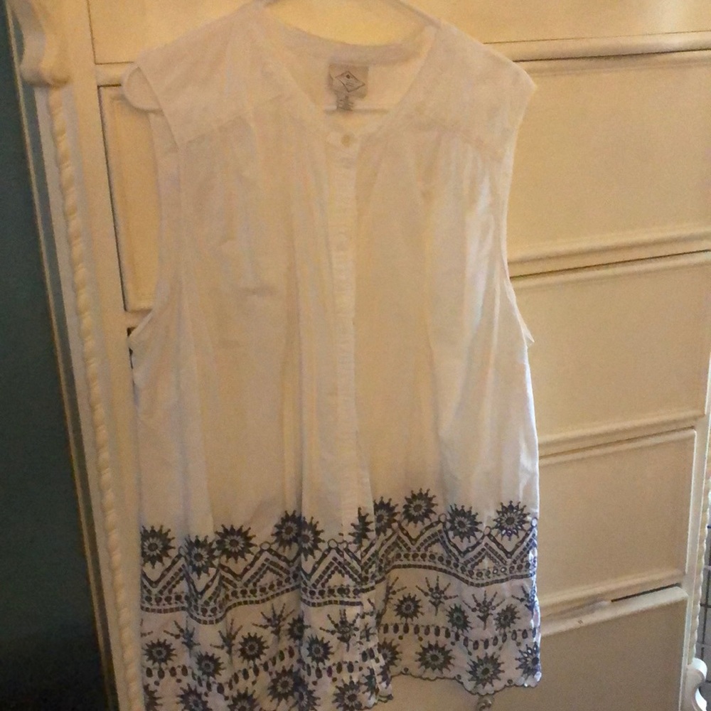 Button down cotton blouse